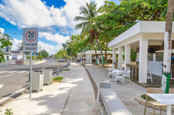 Areas abiertas del Malecon de San Pedro de Macoris