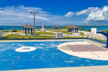 Cancha de Basket Plazoleta Malecon San Pedro de Macoris