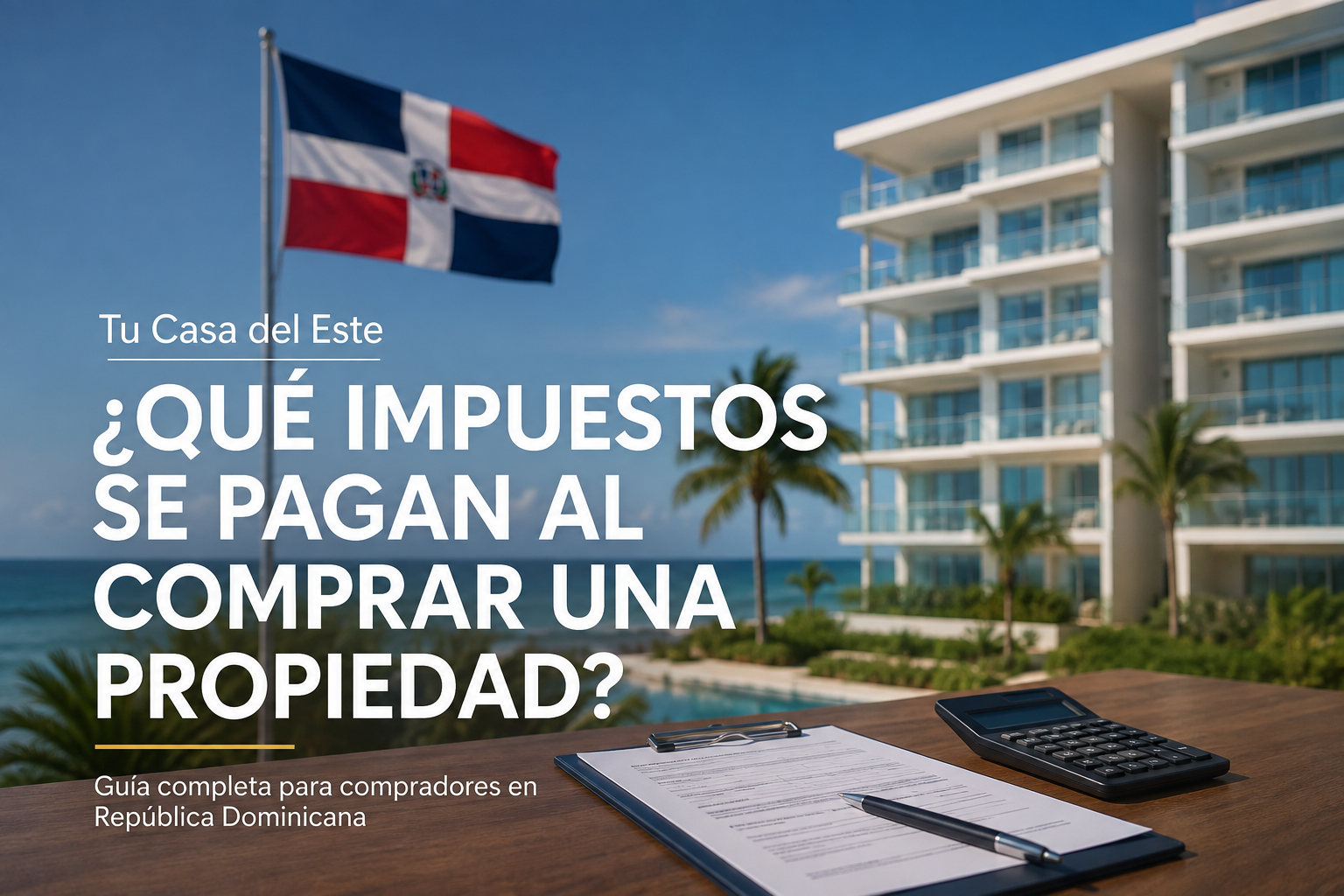 Impuestos que debes pagar al comprar propiedad en República Dominicana