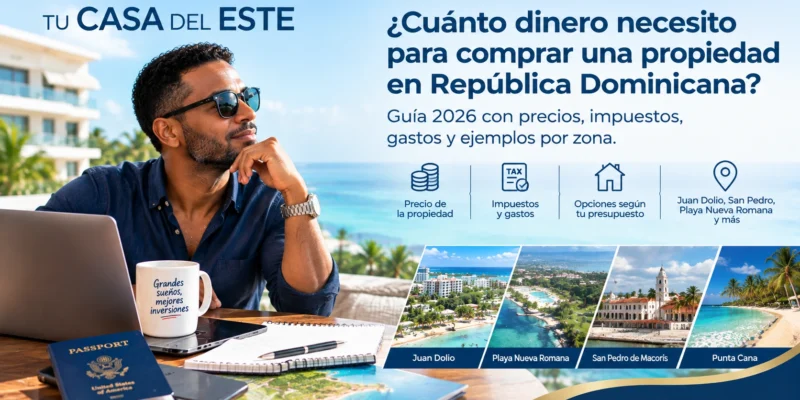 ¿Cuánto dinero necesito para comprar una propiedad en República Dominicana?