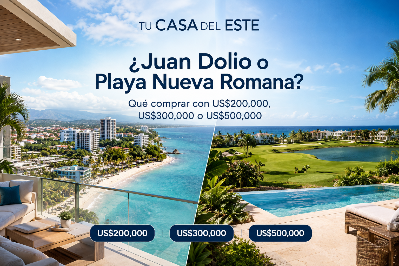 Juan Dolio o PLaya Nueva Romana: Qué comprar?