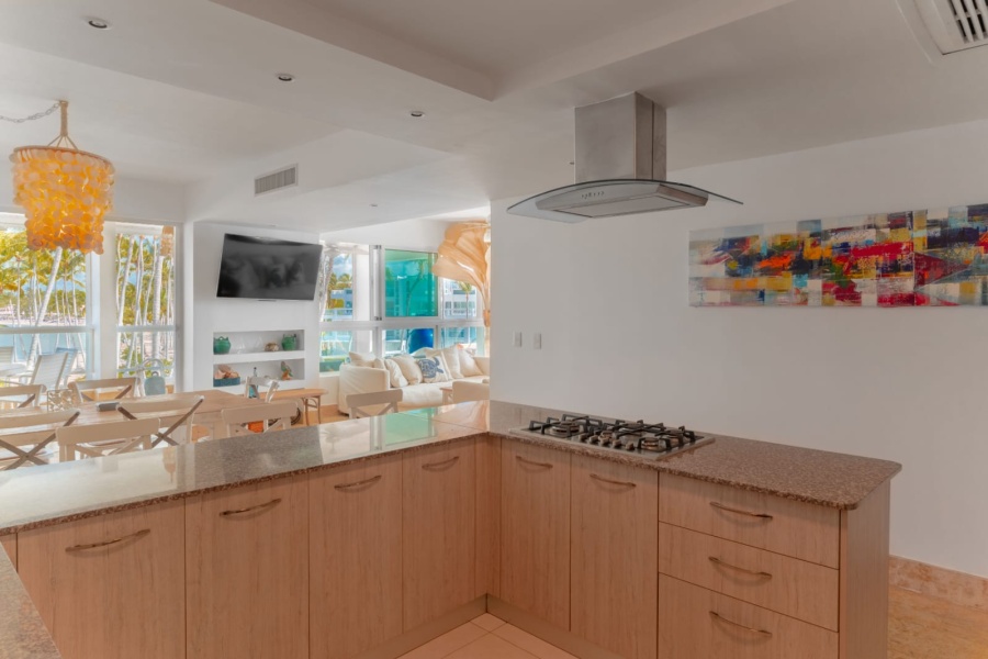 Apartamento Amueblado en Primera Linea de Playa en Playa Nueva Romana